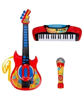 Contixo Kids Music Set - Piano Keyboard, Guitar, Microphone, Educational Toy