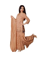 Raas Women's Kurta Palazzo Suit Set with Dupatta