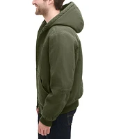 Bass Outdoor Men's Hooded Zip-Front Fleece-Lined Bomber Jacket