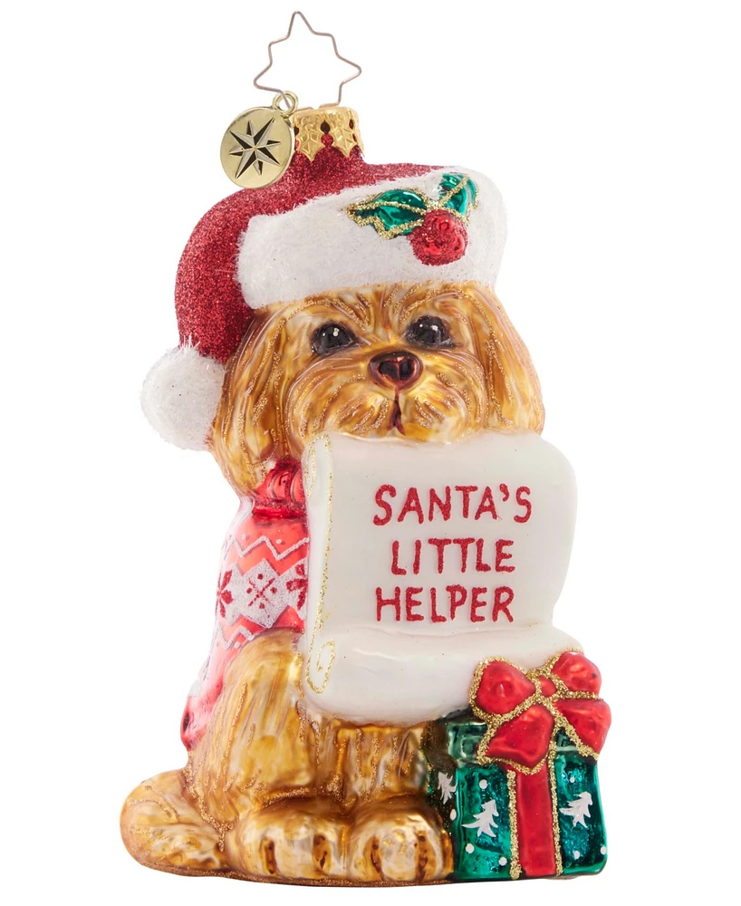 Christopher Radko Festive Furry Friend Ornament