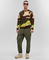 Mode of One Men's Relaxed-Fit Camo Crewneck Sweater, Created for Macy's