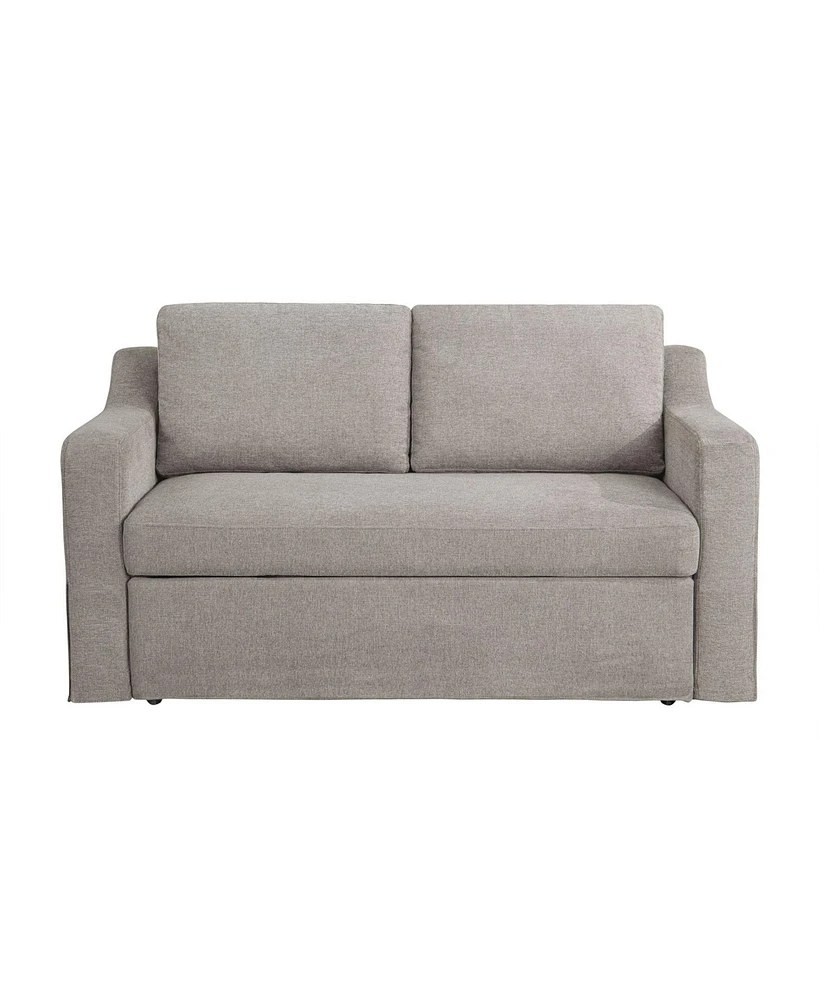 Serta 66.1"W Polyester Harley Convertible Loveseat