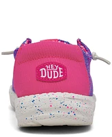 Hey Dude Little Girls Wendy Stretch Mesh Casual Moccasin Sneakers from Finish Line