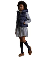 Polo Ralph Lauren Big Girls Hooded Down Vest