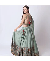 Raas Women's Pistachio Lehenga Choli Set