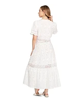 Belle & Bloom Women's Summer Breeze Lace Midi Dress