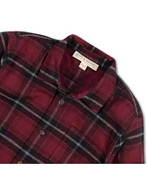 Hope & Henry Boys Organic Long Sleeve Flannel Button Down Shirt