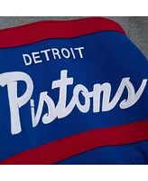 Mitchell & Ness Men's Blue Detroit Pistons Head Coach Pullover Hoodie