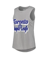 Concepts Sport Women's Heather Gray/Heather Navy Toronto Maple Leafs Meter Muscle Tank Top Pants Sleep Set