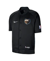 Nike Men's Black Memphis Grizzlies 2022/23 City Edition Showtime Raglan Short Sleeve Full-Snap Jacket