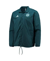 Adidas Men's Green Atlanta United Fc Anthem Full-Snap Jacket