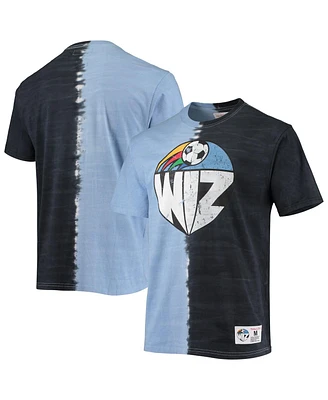 Mitchell & Ness Men's Sky Blue Kansas City Wiz Vertical Tie-Dye Top