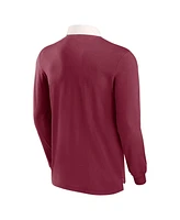 Fanatics Men's Red Atlanta United Fc Penalty Kick Long Sleeve Polo