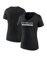 Fanatics Women's Black La Galaxy Fundamentals Stealth V-Neck T-Shirt