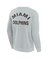 Fanatics Men's and Women's Miami Dolphins Super Soft Pullover Crew Sweatshirt