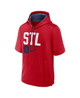 Nike Men's Red St. Louis Cardinals Tri Code Lockup Short Sleeve Pullover Hoodie