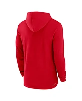 Nike Men's Red Georgia Bulldogs Sideline Hoodie Performance Long Sleeve T-Shirt