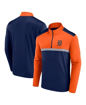 Fanatics Men's Navy Detroit Tigers Unstoppable Quarter-Zip Top