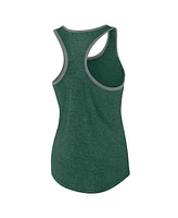 Fanatics Women's Heather Green Michigan State Spartans Fuel Racerback Tank Top