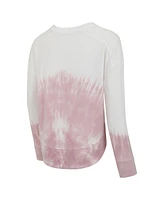 Concepts Sport Women's Pink/White Tampa Bay Lightning Orchard Tie-Dye Long Sleeve T-Shirt