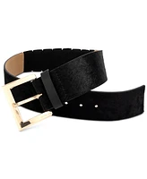 Michael Kors Women's Wide Calf Hair Leather Belt