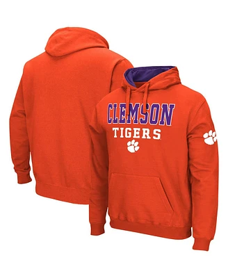 Colosseum Men's Orange Clemson Tigers Sunrise Pullover Hoodie