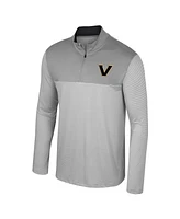 Colosseum Men's Gray Vanderbilt Commodores Tuck Quarter-Zip Top