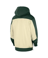 Nike Men's Hunter Green Milwaukee Bucks Authentic On-Court Showtime Performance Full-Zip Hoodie