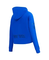 Pro Standard Women's Blue New York Knicks Triple Tonal Full-Zip Hoodie