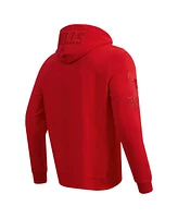 Pro Standard Men's Red Chicago Bulls Triple Tonal Dk Full-Zip Hoodie Jacket