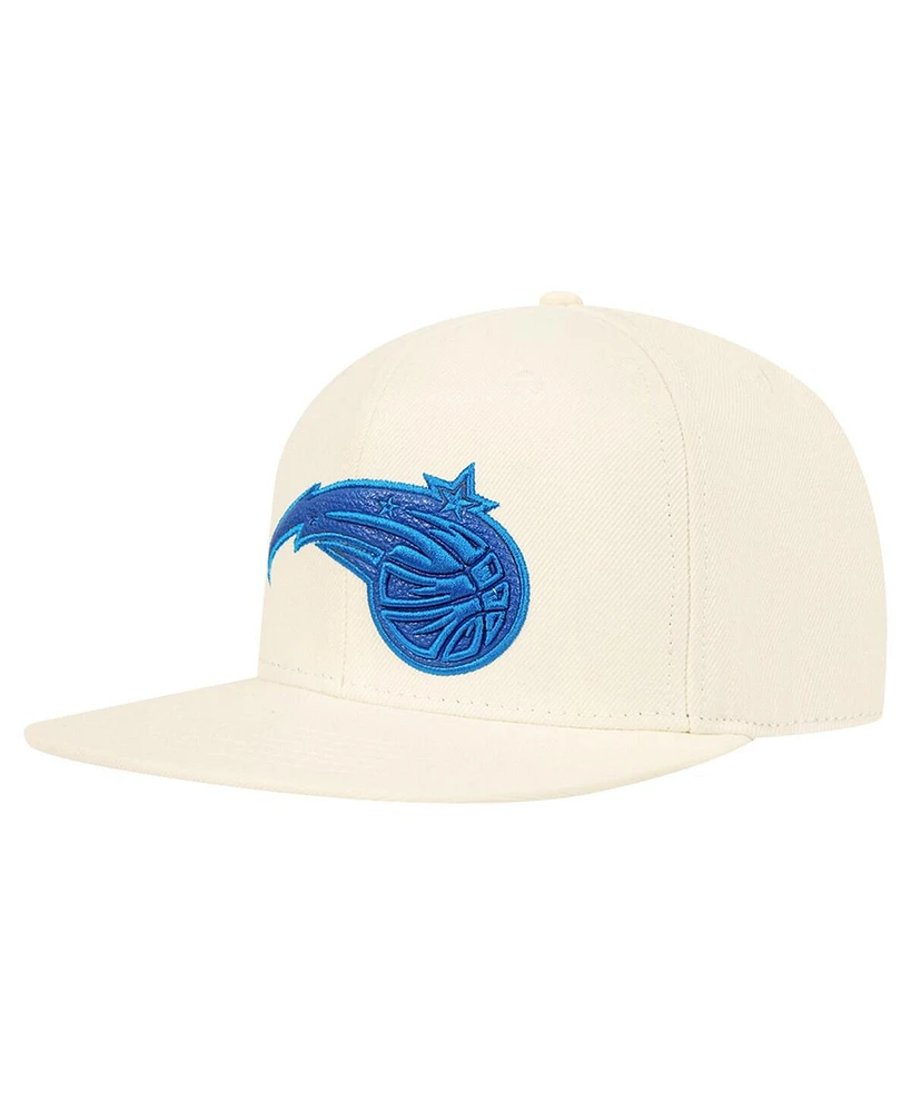 Pro Standard Men's Cream Orlando Magic Logo Pop Snapback Hat