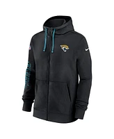 Nike Men's Black Jacksonville Jaguars 2024 Sideline Club Full-Zip Hoodie