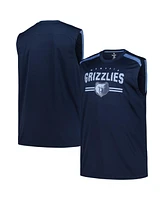 Fanatics Men's Navy Memphis Grizzlies Big Tall Birdseye Muscle Tank Top