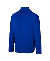 Outerstuff Men's Royal Buffalo Bills Grind Iron Quarter-Zip Top