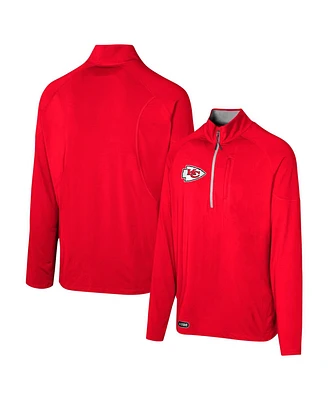 Outerstuff Men's Red Kansas City Chiefs Grind Iron Quarter-Zip Top