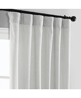 Half Price Drapes Off White Simply Faux Linen Curtain Pair (2 Panels