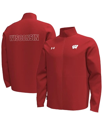 Under Armour Men's Red Wisconsin Badgers Command Full-Zip Jacket