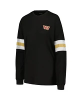 The Wild Collective Women's Black Washington Commanders Long Sleeve T-Shirt