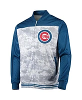 Stitches Men's Royal Chicago Cubs Camo Full-Zip Jacket