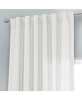 Half Price Drapes Magnolia Off White Italian Faux Linen Room Darkening Curtain