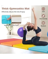 Skonyon 5-Panel Folding Gymnastics Mat for Kids
