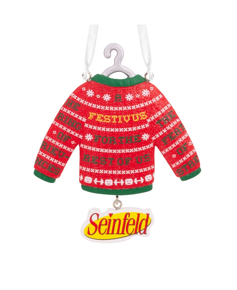 Hallmark Seinfeld Festivus Sweater Christmas Ornament - Multi