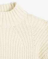 On 34th Women's Mock Neck Drop-Shoulder Lurex Sweater, Created for Macy's