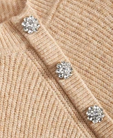 On 34th Women's Raglan-Sleeve Jeweled-Button Sweater, Created for Macy's