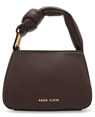 Anne Klein Women's Top Handle with Soft Knot Crossbody Bag