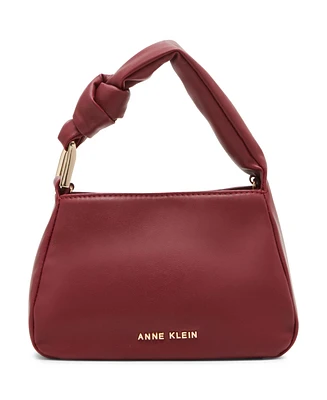 Anne Klein Women's Top Handle with Soft Knot Crossbody Bag