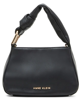 Anne Klein Women's Top Handle with Soft Knot Crossbody Bag