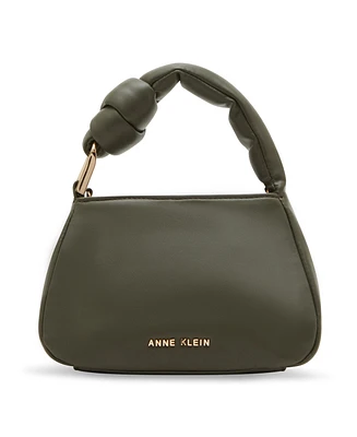 Anne Klein Women's Top Handle with Soft Knot Crossbody Bag