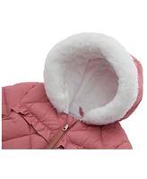 Rokka&Rolla Baby Girls Soft Lining Hooded Puffer Jacket