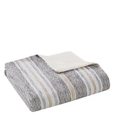 Madison Park Signature Oasis Oversized Chenille Jacquard Striped -Pc. Comforter Set
